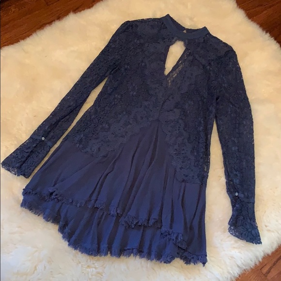 Free People Dresses & Skirts - 💙 Free People Secret Origins Lace Dress 💙